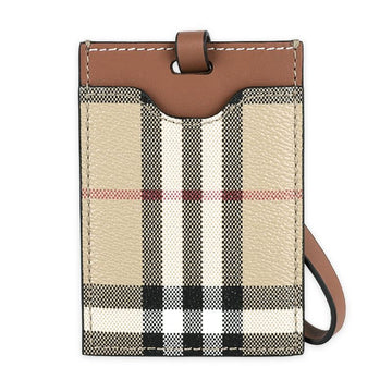 BURBERRY 24 S/S ヴィンテージチェックカードホルダー ラゲージタグ（ベージュ） 8073976 A7026 67705324