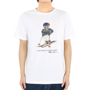 POLO RALPH LAUREN Skibär-Druck T-Shirt für Herren (Weiß) 710853310026 CR23 75626606