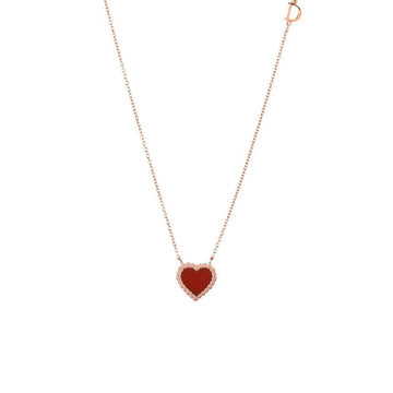DAMIANI ベル・エポック ローズクォーツ ハート 18Kピンクゴールド ネックレス 20108939 147329741