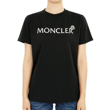 Moncler Kids Lettering Logo Patch T-shirt (Black) 8C00003 89AFV 999 12,14A 93403676