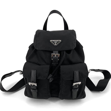 Prada Re-Nylon Triangle Logo Backpack Black 1BZ677 155774148