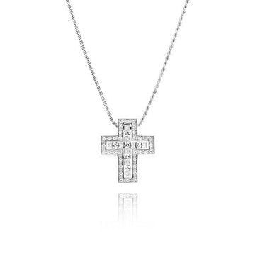 DAMIANI Belaepoque Diamant Medium 18K Weißgold Halskette 20073457 144646585