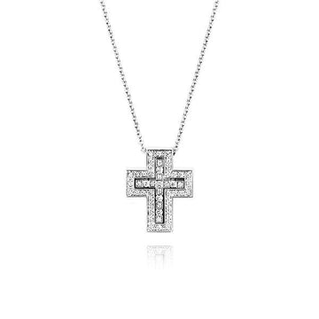 Damiani Belle Époque Diamond Small 18K White Gold Necklace 20083490 146913841