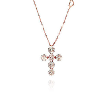 Damiani Margherita Diamond 18K Pink Gold Necklace 150429330