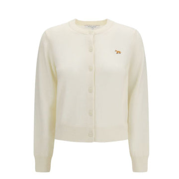 MAISON KITSUNE ベイビー・フォックス・メリノ・レギュラー・カーディガン・ピュア・エクリュ・PW00502KT1181・0383 154952163 [P]