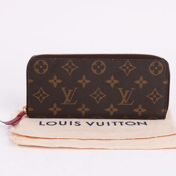 Louis Vuitton Clemence Burgundy Zipper Long Wallet 155780100