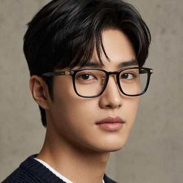 HUGO BOSS Gläser Gestell 1408F 2M2 Luxus Schwarz Quadrat Acetat Unisex Asiatische Passform 155782321