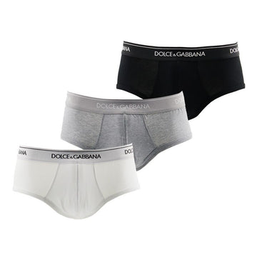 Dolce & Gabbana Men's Logo Band 3-Pack Brief Underwear 155789232
