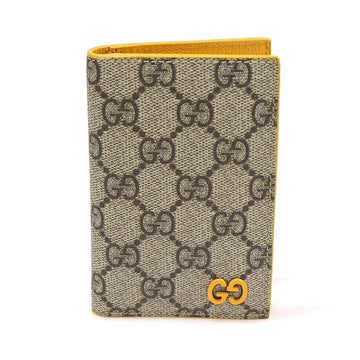 Gucci Yellow GG Supreme Canvas Long Card Holder 155791489