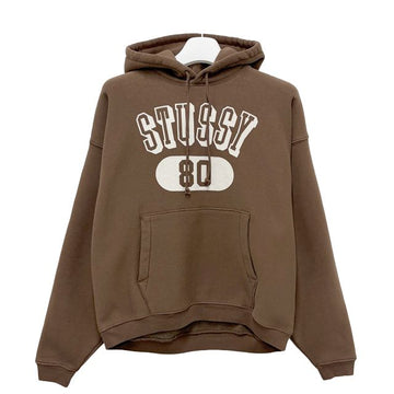 STUSSY ロゴ 80 リラックスド フーディ ブラウン (118561 1001) 155791614