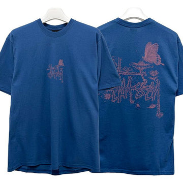 stussy IN BLOOM Short Sleeve T-Shirt Blue (1905109 0801) 155791655