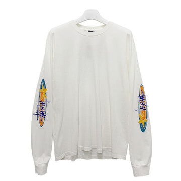 STUSSY TWO STAR ピグメントダイ 長袖Tシャツ ナチュラル (1995128 1002) 155791679