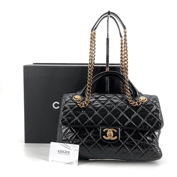 CHANEL キャッスルロック トップハンドル チェーン ショルダーバッグ 155792281