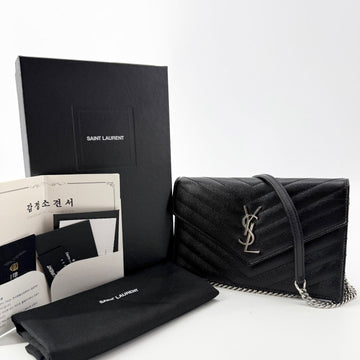 SAINT LAURENT モノグラム エンベロープ WOC チェーン クロスバッグ 393953 155795374