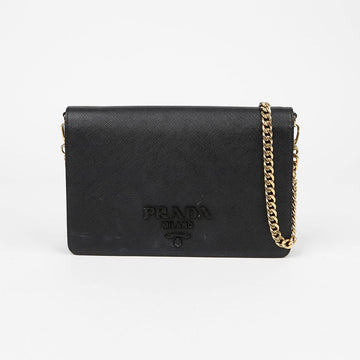 PRADA モノクローム WOC ショルダー クロスバッグ 1BP012 155305250