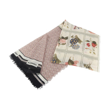 BURBERRY フラワーシルクウールスカーフ 37112-5 155797254
