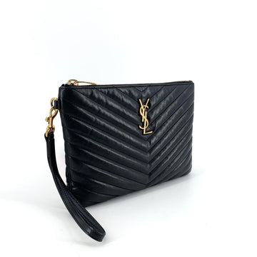 Saint Laurent Monogram Gold-Plated Clutch Small 379039 155801089 [P]