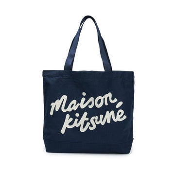 Maison Kitsune Unisex Handwriting Tote Bag Navy PW05124WW9042-0413 153191761