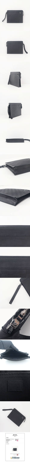 Louis Vuitton New Pouch Damier Infini Leather Clutch Black N60450 155807265 [P]