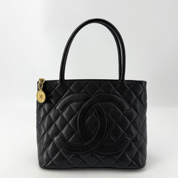 CHANEL Caviar Medallion Coin Bag Tote Bag 155808545