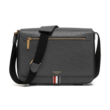 Thom Browne Crossbody Bag Pebble Grain Leather Reporter Three-Line Tab 136078642