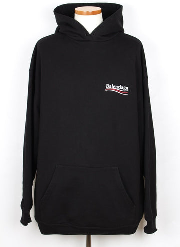 BALENCIAGA ウェーブロゴ刺繍フーディー M(105~110) 155825126