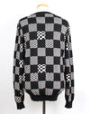 LOUIS VUITTON ディストーテッドダミエクルーネックニット XL(105) 155826567 [P]