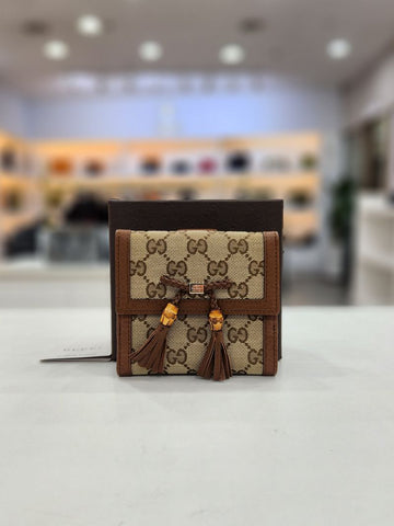 GUCCI キャンバスバンブータッセルミニ財布 269984 155827048