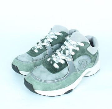 CHANEL Cruise Suede Sneakers Green 36.5(235) 155827379