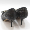 Dior Black Quilted Cannage Leather Bow Pump Shoes 36D 155828917 [P]
