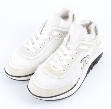 CHANEL ニットスニーカー ホワイト 36(230) 155833168