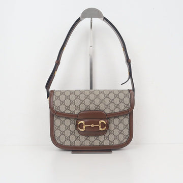 GUCCI ホースビット 1955 スモールショルダーバッグ ブラウン 602204 155834320