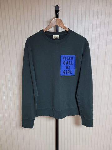 Acne Studios Please Call Me Girl Sweatshirt S 155859777