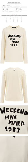 MaxMara 25FW RENOIR T-Shirt Ecru 2525946032 001 149268480 [P]
