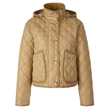 BURBERRY ダイヤキルティングクロップフードジャケット アーカイブベージュ 8070969 146284492