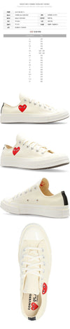COMME DES GARCONS Converse Chuck 70 Low Top Sneaker Ivory 25FW A-K128-001-2 139000024 [P]
