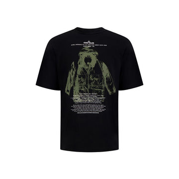 STONE ISLAND Logo T-Shirt schwarz 152303655