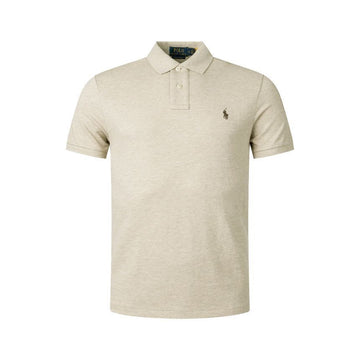 Polo Ralph Lauren Embroidered Pony Collar T-Shirt Beige Gray 710680784 342 150392027