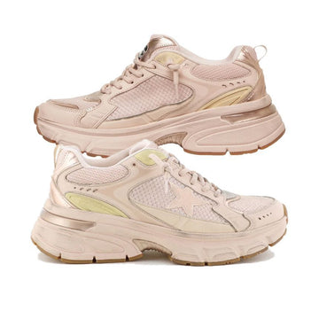 GOLDEN GOOSE Leder Mesh Sneaker Lightstar in Pink 25FW 25747 150479889