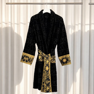 Versace Baroque Robe Gown Black FREE Size 155870066