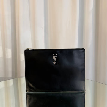 Saint Laurent Tablet Clutch Black 155870160
