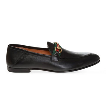 GUCCI レザー ローファー ウェブ ホースビット ディテール メンズ (581513 DLCC0 1078) 75833165