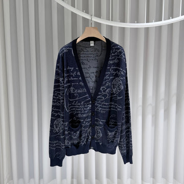 Berluti Linen Wool Cardigan Jacket (3XL) 155879458