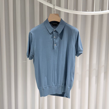 TOM FORD スリムフィットシーアイランドコットンポロ半袖Tシャツ 50 155879474