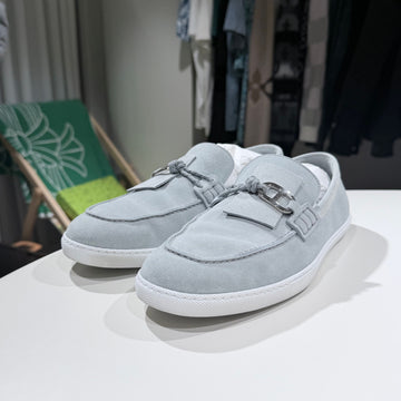 Hermes Leather Suede Loafers Shoes (A/42.5) 155879517