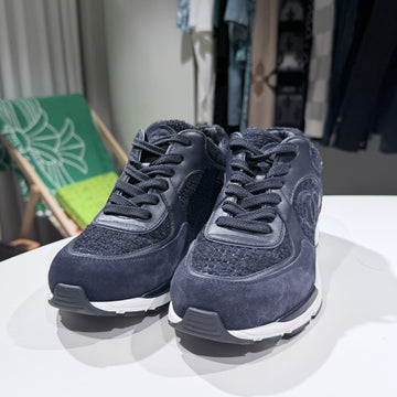 CHANEL (38.5) / スウェードツイードスニーカー 155879525