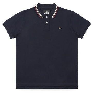 Vivienne Westwood Men's Classic PK Short Sleeve with Logo Patch (Navy) 2H01000U J00AU K410 151461835