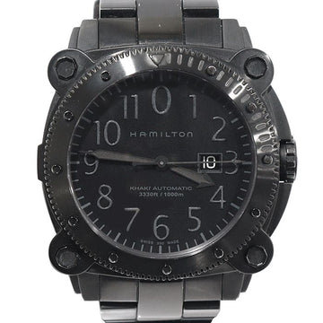 HAMILTON H78585333 46MM PVD ブラック 自動巻き カーキ ネイビー ビロウゼロ メンズウォッチ 155887409