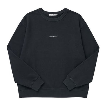 ACNE STUDIOS Sweatshirt mit stempel logo Damen sweatshirt AI0067 BLACK 55883242