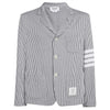 Thom Browne 23FW Stripe Seersucker Jacket Light Gray MJT369A J0063 055 52861128 [P]